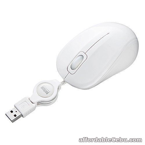 1st picture of SANWA SUPPLY Blue LED mouse quiet cable winding MA-BLMA8W White Japan New For Sale in Cebu, Philippines