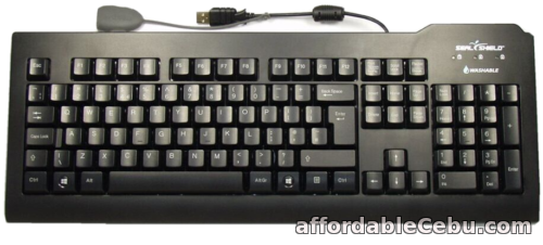 1st picture of Silver Seal Medical Grade Waterproof Antimicrobial Keyboard - Black (UK Layout) For Sale in Cebu, Philippines