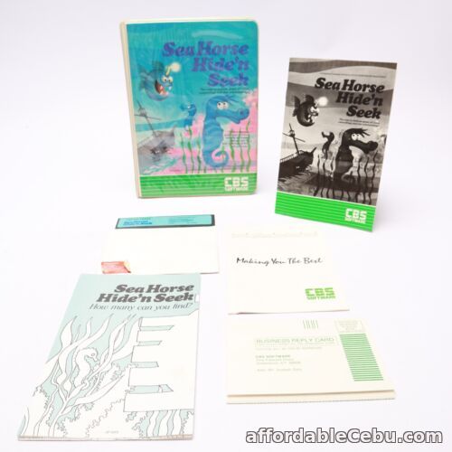 1st picture of Boxed CIB Commodore 64 Sea Horse Hide n Seek 5.25" Disk Game Set - W Manual For Sale in Cebu, Philippines