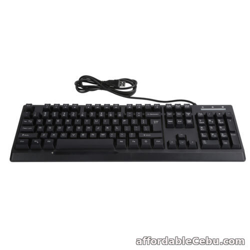 1st picture of (black)104-Key Gaming Keyboard Wired Rgb Backlit Keyboard With Comfortable For Sale in Cebu, Philippines