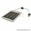 19-Key Mobile USB Numeric Keypad w/Retractable Cable  AKP-150