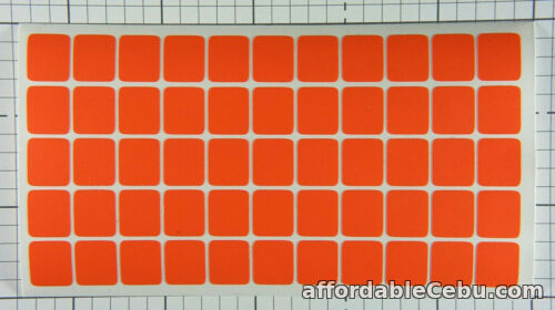 1st picture of 50 x Orange Blank Keyboard Stickers Computer Laptop PC Nontransparent Vinyl For Sale in Cebu, Philippines