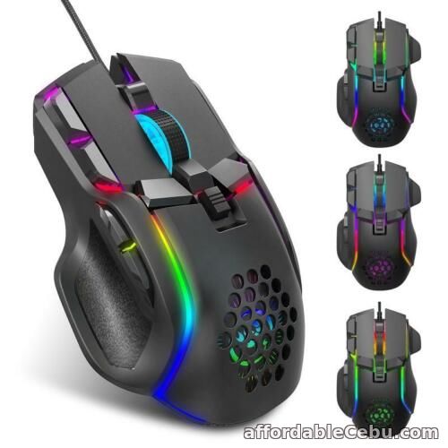1st picture of Wired Mouse 10-Buttons Corded Gaming Mouse Ergonomic 7000FPS for Boys Girl For Sale in Cebu, Philippines