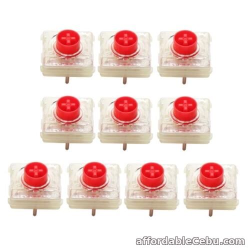 1st picture of 10 Cherry Low Profile MX Switch RGB Red / Silver Switch for Mechanical Keyboard For Sale in Cebu, Philippines