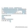 LDA PBT Keycaps for 132 Keys Mechanical Keyboard Keycap Dye Sub Cute Blue