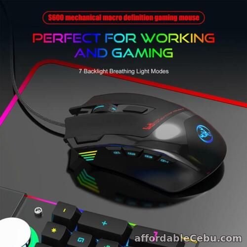 1st picture of Wired Mouse 9-Buttons Corded Gaming Mouse Ergonomic 6000FPS for Boys Girl For Sale in Cebu, Philippines
