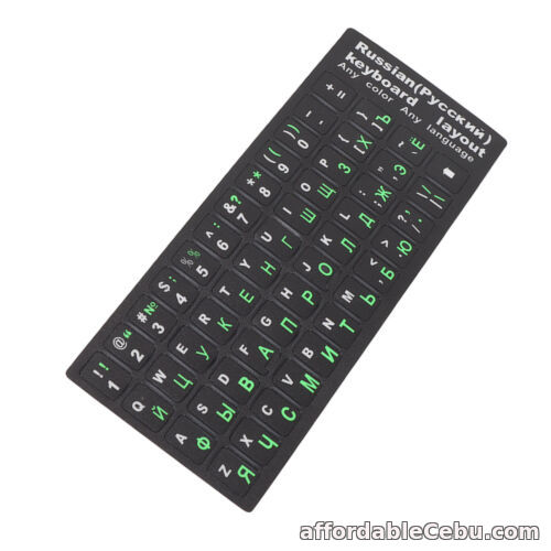 1st picture of Russian Keyboard Sticker Durable Desktop Keyboard For Laptop PC For Sale in Cebu, Philippines