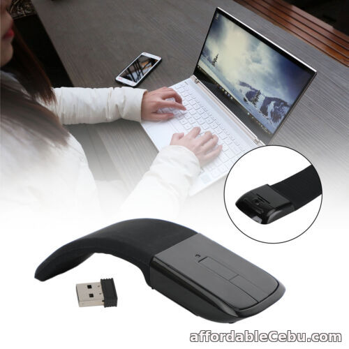 1st picture of Foldable Arc Touch Wireless Mouse 2.4GHz Optical Touch Receiver PC Laptop Blk RA For Sale in Cebu, Philippines