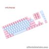 Mechanical Keyboard ABS Cover 87 Shaft Keys Mixed Color Light Colorful LED