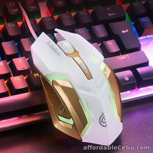 1st picture of K-Snake - T6 WIRED GAMING MOUSE with 6 buttons & Scroll Wheel For Sale in Cebu, Philippines