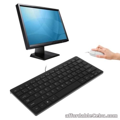 1st picture of Mini Ultra Thin Quiet 104 Keys Multimedia USB Wired Keyboard For Laptop Desktop For Sale in Cebu, Philippines