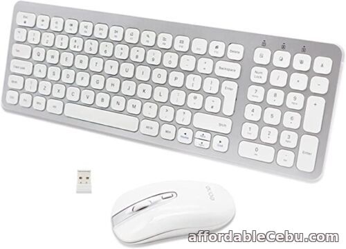 1st picture of Ultra Slim Wireless Mouse & Keyboard Combo - Adjustable DPI- QWERTY UK Layout For Sale in Cebu, Philippines