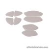 2Sets/Pack XTRFY M4 Mouse Feet Sticker White Mouse Skates Pad Glides  Edge