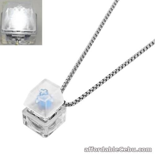 1st picture of Creative Mechanical Keyboard Switch Necklace LED Light Button Pendant Necklace For Sale in Cebu, Philippines