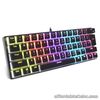 Ergonomic Keyboard USB Wired 61 Keys Mechanical Keyboard USB Wired RGB Backlit