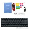 60% Mechanical Keyboard Bluetooth-compatible 4.0 Type-C RGB 61 Keys Kailh Box