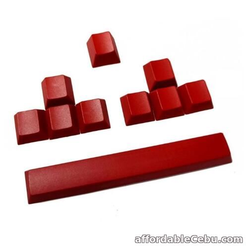 1st picture of PBT 10 Keycaps Set for Mechanical Keyboard (Red) - Only Keycaps Not the Keyboard For Sale in Cebu, Philippines