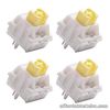 Linear Switches Set Mechanical Keyboard Switch DIY Ginger Milk Yellow Switch 5P