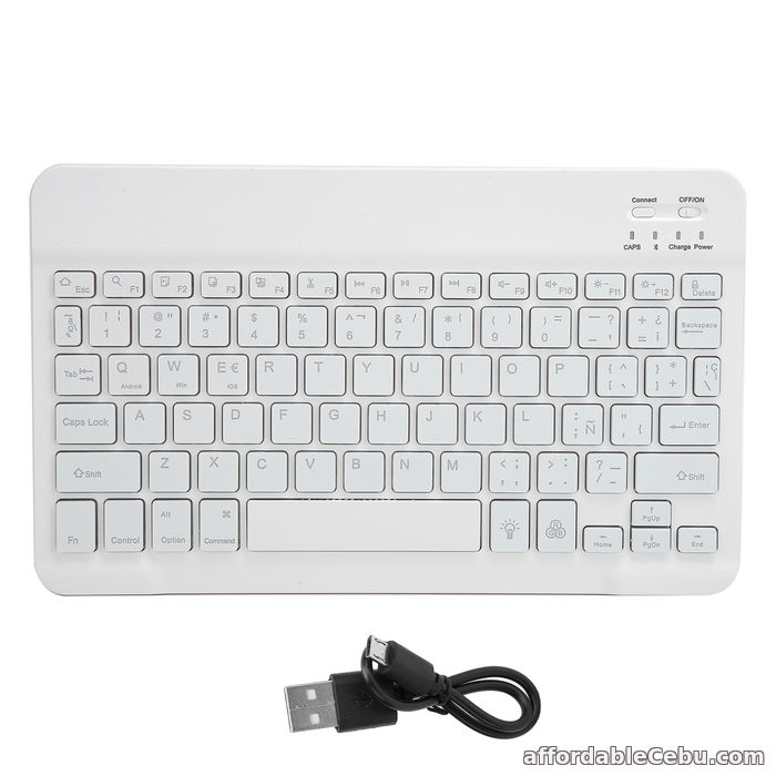 1st picture of 10inch RGB Backlight Wireless BT3.0 Keyboard Keycap For Phones Desktop PC Tablet For Sale in Cebu, Philippines