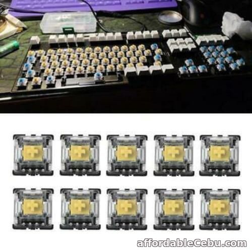 1st picture of 10Pcs Mechanical Keyboard Gateron MX 3 Pin Yellow Switch Transparent Case For Sale in Cebu, Philippines