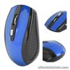 (blue)2.4G Office Mouse 1600DPI Mobile Optical Cordless Mouse 6 Buttons For