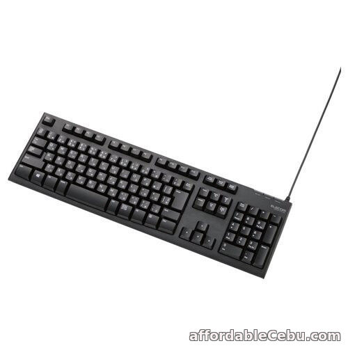 1st picture of ELECOM Japanese USB keyboard 108 key Wii PS3 support TK-FCM062BK From Japan For Sale in Cebu, Philippines