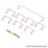 Clear Gold Plated PCB Mounted Screw-in PCB Stabilizers Satellite Axis 6.25u 2u F
