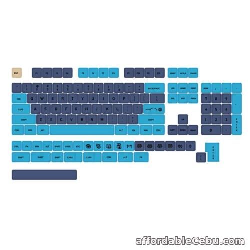 1st picture of 133 Keys PBT Keycaps XDA Profile DYE SUB Blue Cartoon Gaming Mechanical Keycap For Sale in Cebu, Philippines