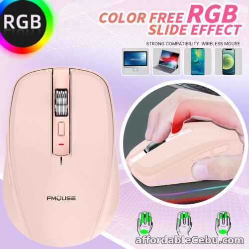 1st picture of Wireless Bluetooth 5.1 Dual-Mode Rechargeable Mouse Gaming RGB Lighting Mouse For Sale in Cebu, Philippines
