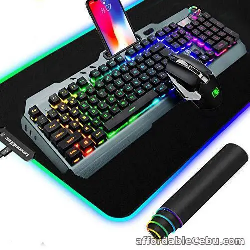 1st picture of Wireless 2.4G Rechargeable Gaming Keyboard and Mouse Set, 3 in 1, For Sale in Cebu, Philippines