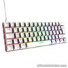 Blue/Red Switch Mechanical Keyboard Wired 62 Keys LED Backlit for  for Game