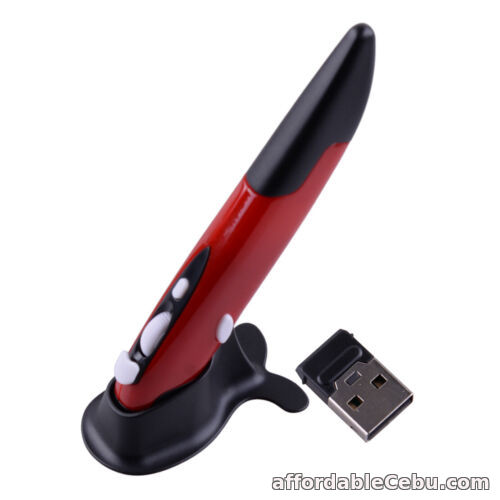 1st picture of Red Black Optical USB Wireless Pen Mouse Pocket Tablet PC Laptop Drawing Lou For Sale in Cebu, Philippines