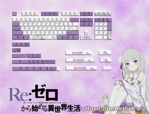 1st picture of Re:Life in a different world from zero Emilia keycap For Cherry MX High PBT For Sale in Cebu, Philippines
