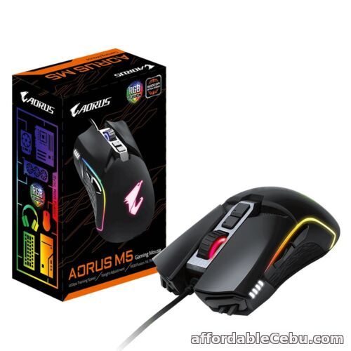 1st picture of Gigabyte Aorus M5 RGB 16000 DPI Wired USB Programmable Gaming Mouse - Black For Sale in Cebu, Philippines