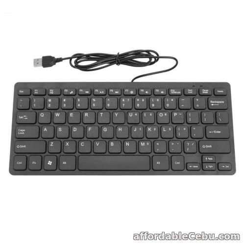 1st picture of K1000 78 Keys Chocolate Slim Wired USB Plastic Silent Keyboard for Laptop *Z For Sale in Cebu, Philippines