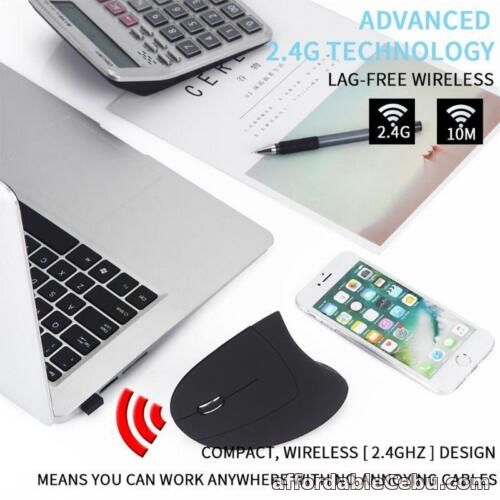 1st picture of Ergonomic Vertical Mouse Wireless Left Hand Computer Gaming Mice 5D USB Optical For Sale in Cebu, Philippines