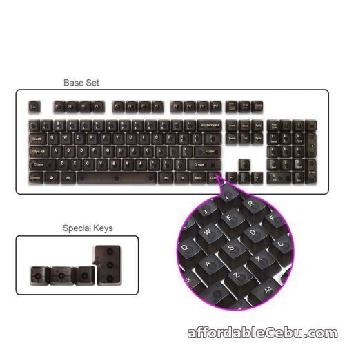 1st picture of Transparent Keycaps 104 Personalized Translucent Mechanical Keyboard Keycaps For Sale in Cebu, Philippines
