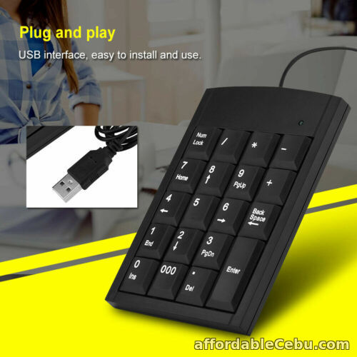 1st picture of 2.4GHz Wired Numeric Keypad Keyboard for Laptop PC Computer 19 Keys Number Pad For Sale in Cebu, Philippines