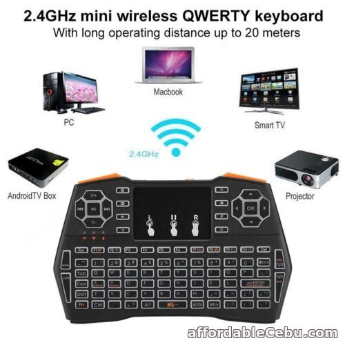 1st picture of Mini Wireless Keyboard Mouse Remote Touchpad For PC Laptop Andriod TV Box Pad DE For Sale in Cebu, Philippines