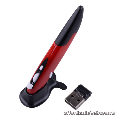 1st picture of Red 2.4GHz Optical USB Wireless Pen Mouse Pocket Tablet PC Laptop Drawing cr For Sale in Cebu, Philippines