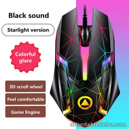1st picture of 1200DPI USB Wired Gaming Mouse Optical Computer Mouse for PC Laptop 3 Keys For Sale in Cebu, Philippines
