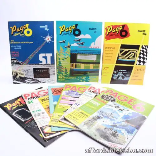 1st picture of 9 x Vintage Computing Page 6 Atari Users Magazine Bundle  - For Sale in Cebu, Philippines