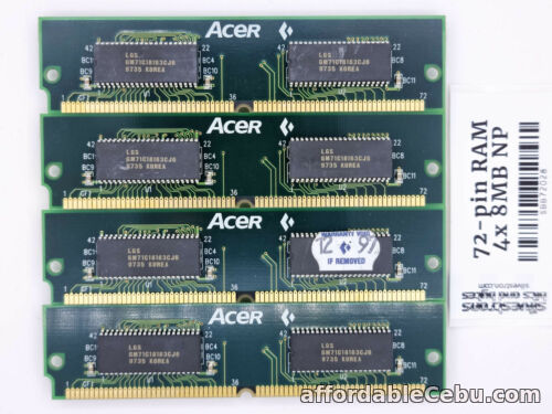 1st picture of 32MB Kit EDO 72-pin 60ns - Acer T6903-A For Sale in Cebu, Philippines