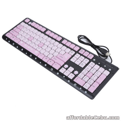 1st picture of Keyboard USB Wired Cute Cartoon For Office Laptop Computer And TDM For Sale in Cebu, Philippines