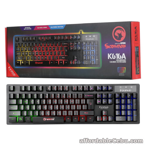 1st picture of Marvo Scorpion K616A 3 colour LED USB Gaming Keyboard – Wired For Sale in Cebu, Philippines