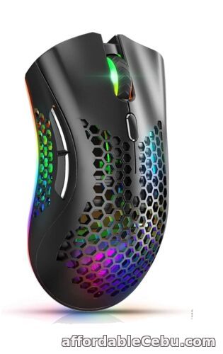 1st picture of Wireless Gaming Mouse, AAJO Computer Mouse With Honeycomb Shell, RGB For Sale in Cebu, Philippines