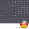 Keyboard Stickers German Keystick German Dark Grey For Keyboard