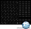 Keybord Sticker IN Black Greece Keystick Greece Black all Keys -new