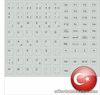 Keybord Sticker Turkish Turkey Keystick Keyboardsticker Grey For FSC MM