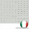 Gray Keybord Sticker Italian Grey Italy Keyboard Stick For Notebook + PC